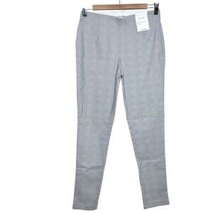Calvin Klein Gray Glen Plaid Ankle Dress Pants Womens Size 6 Tapered Stretch